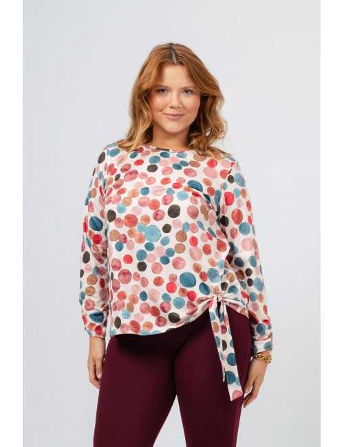 Printed Knit Tunic Autumn...