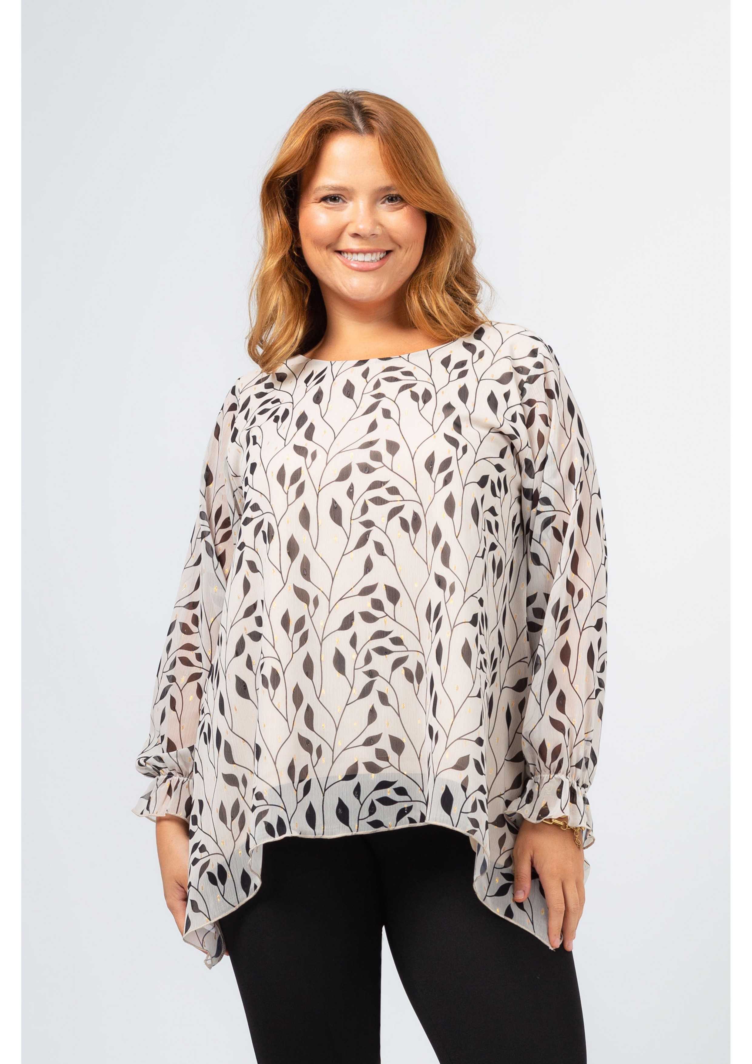 Floral Fabric Tunic Autumn...