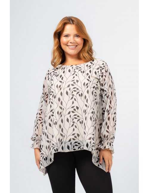 Floral Fabric Tunic Autumn...