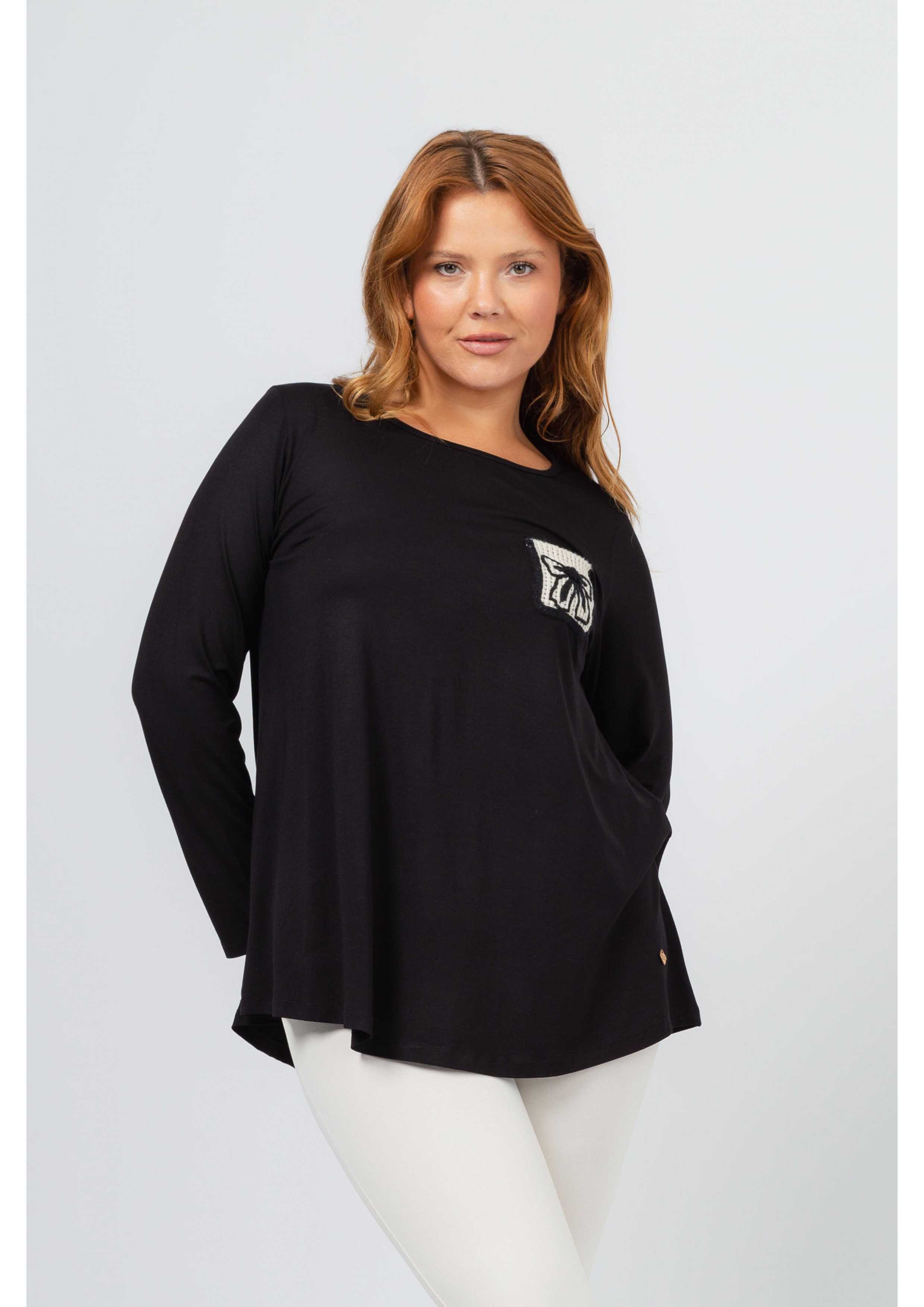 Plain Knit Tunic Fall...