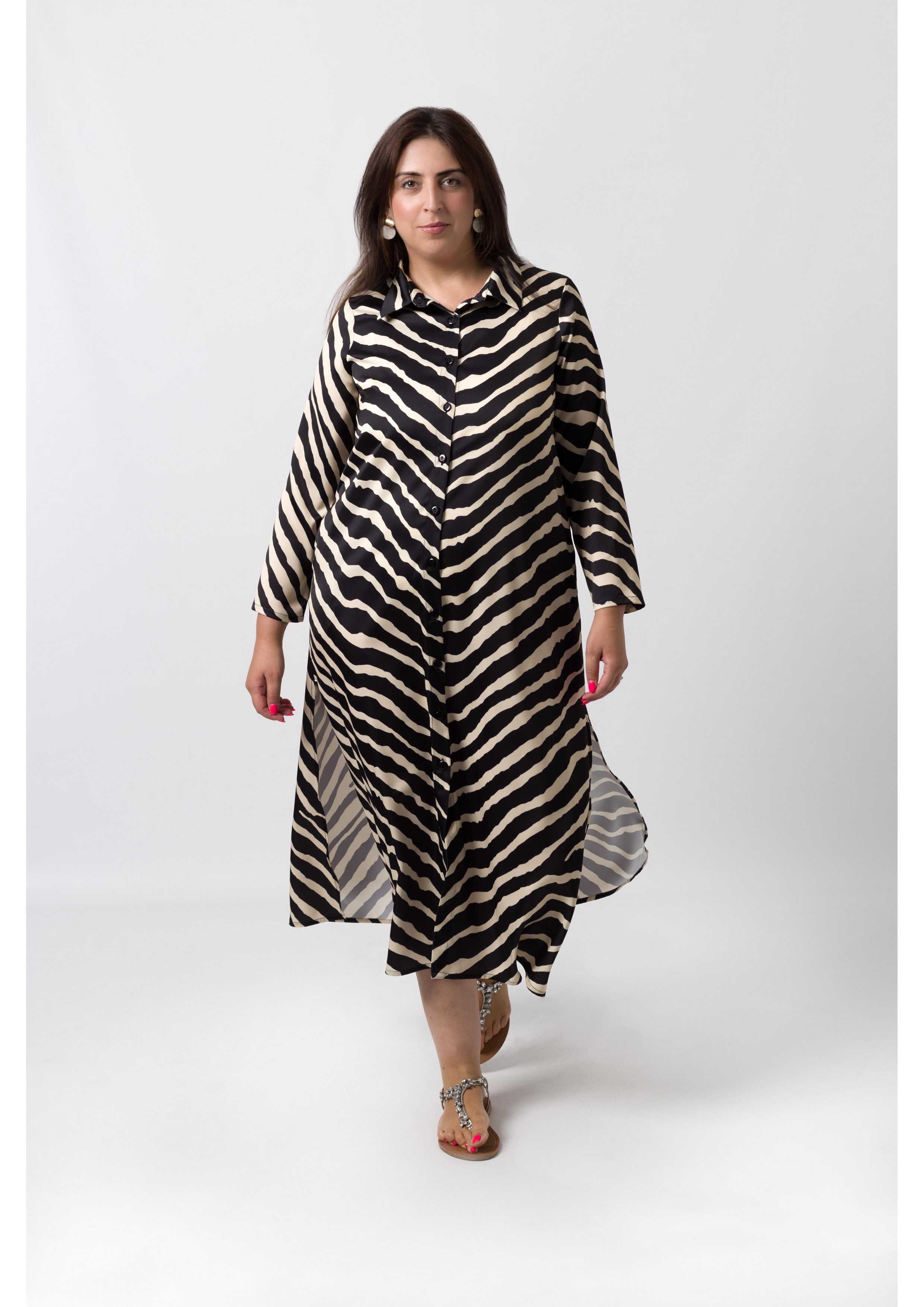 Dress in Printed Fabric...