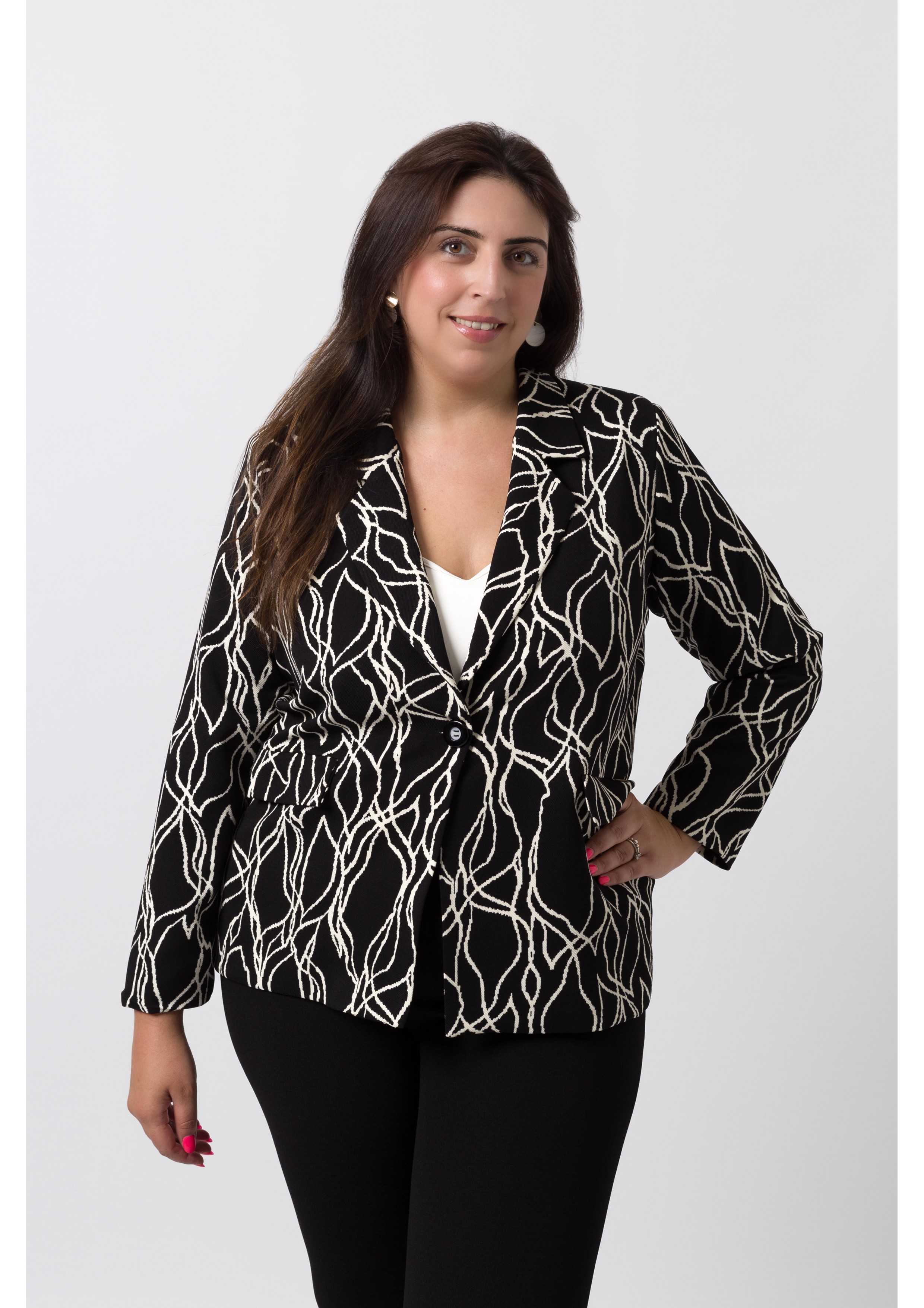 258031 - Blazer em tecido...