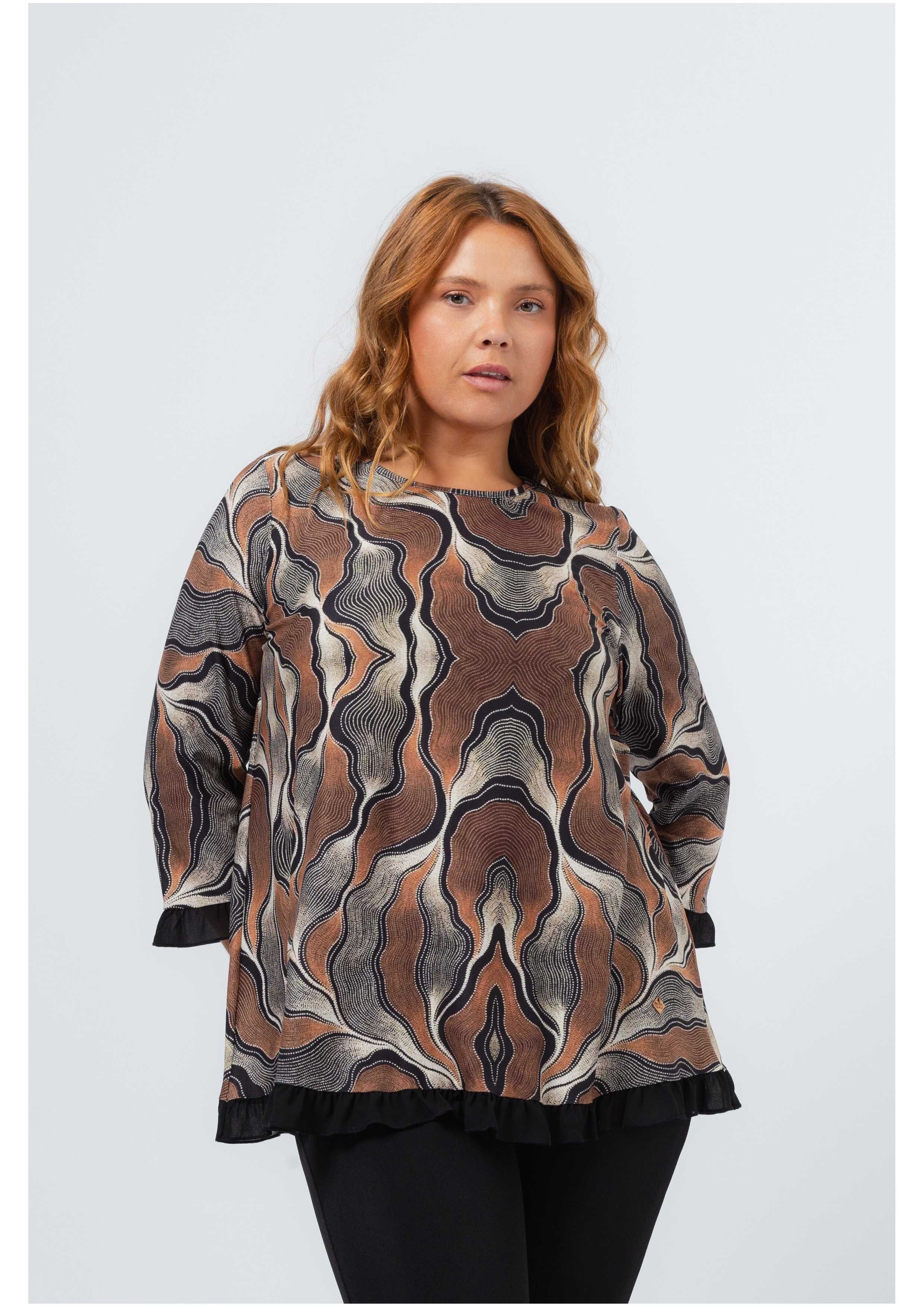 Printed Knit Tunic Autumn...
