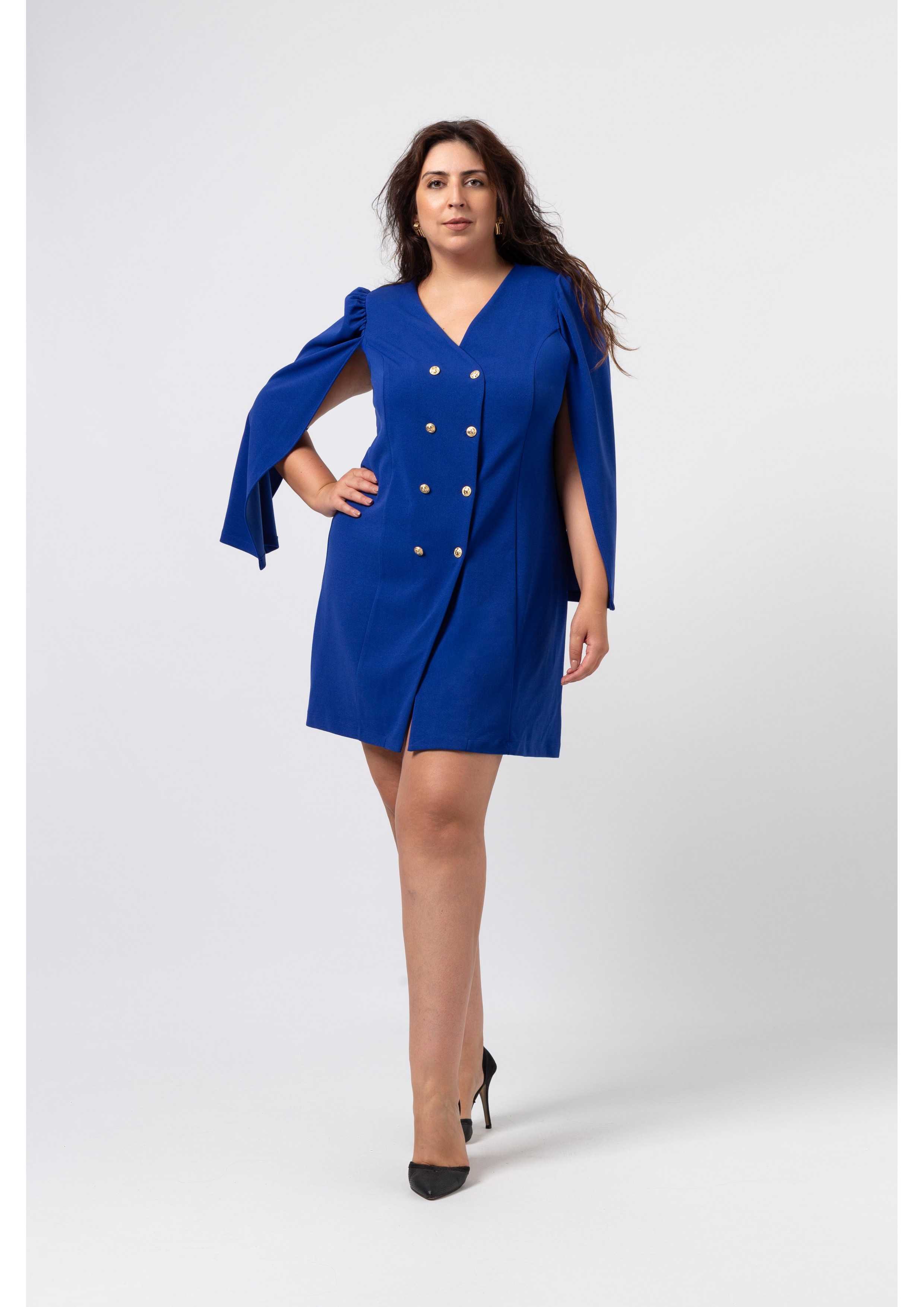 Dress in plain fabric...