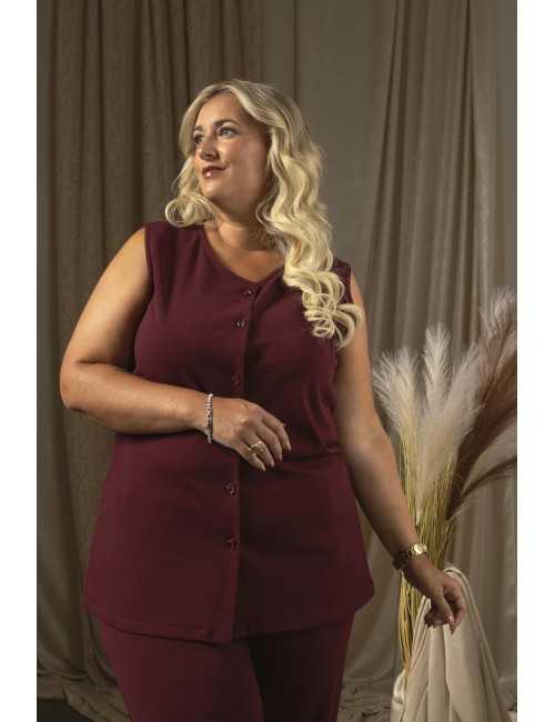 Plain Knit Vest Autumn...