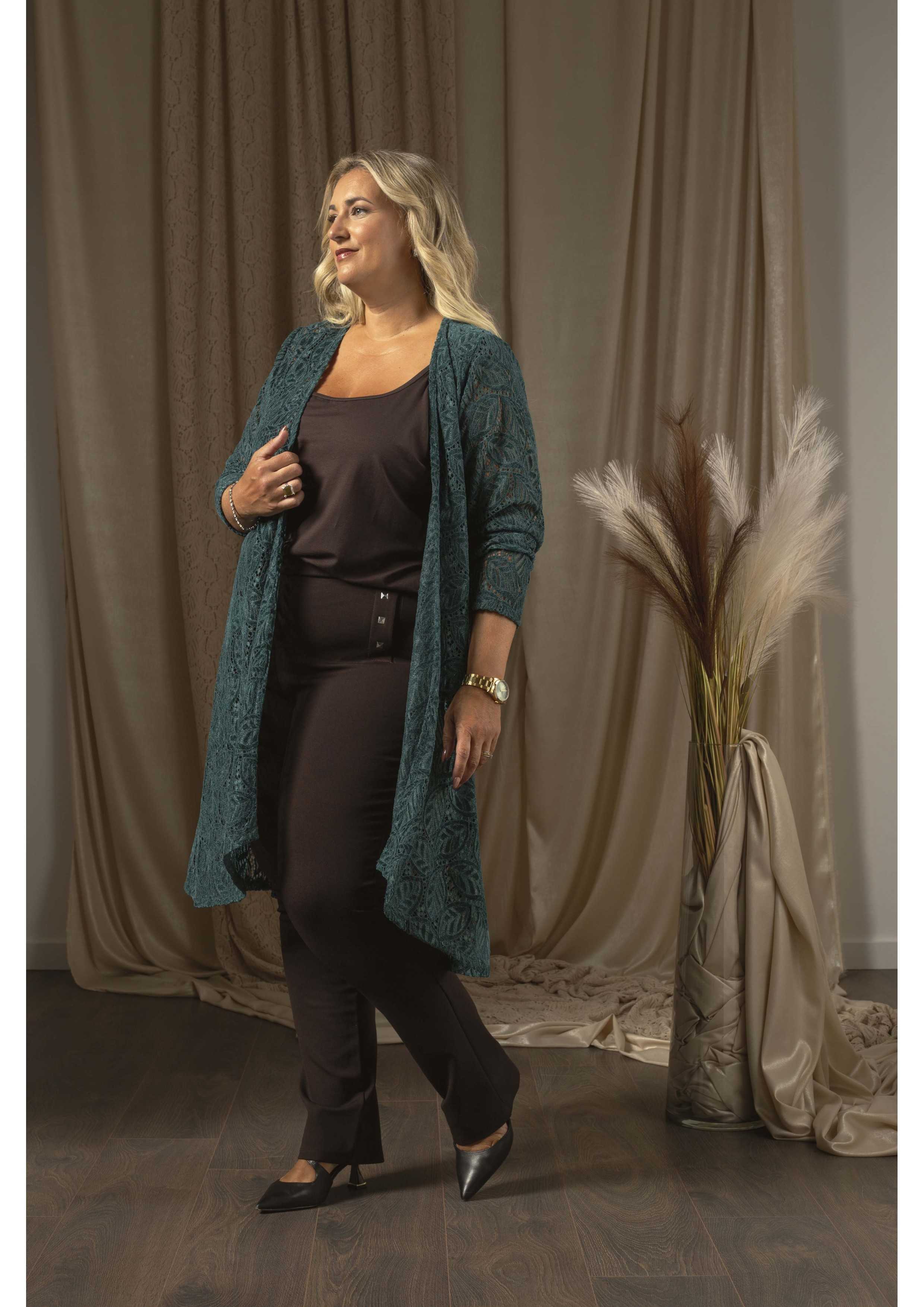 Pantalon en maille lisse...