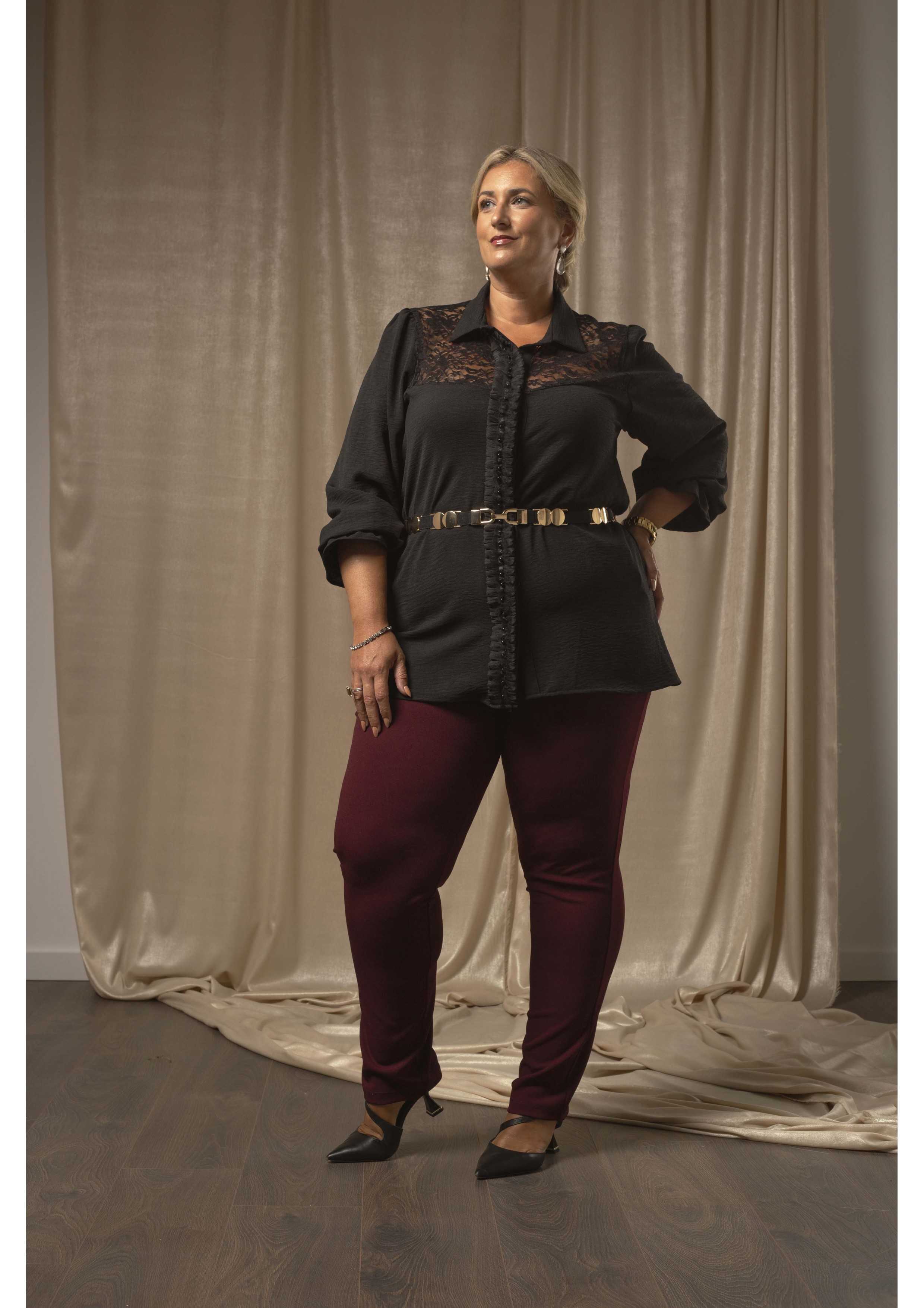 Plain Knit Pants Autumn...