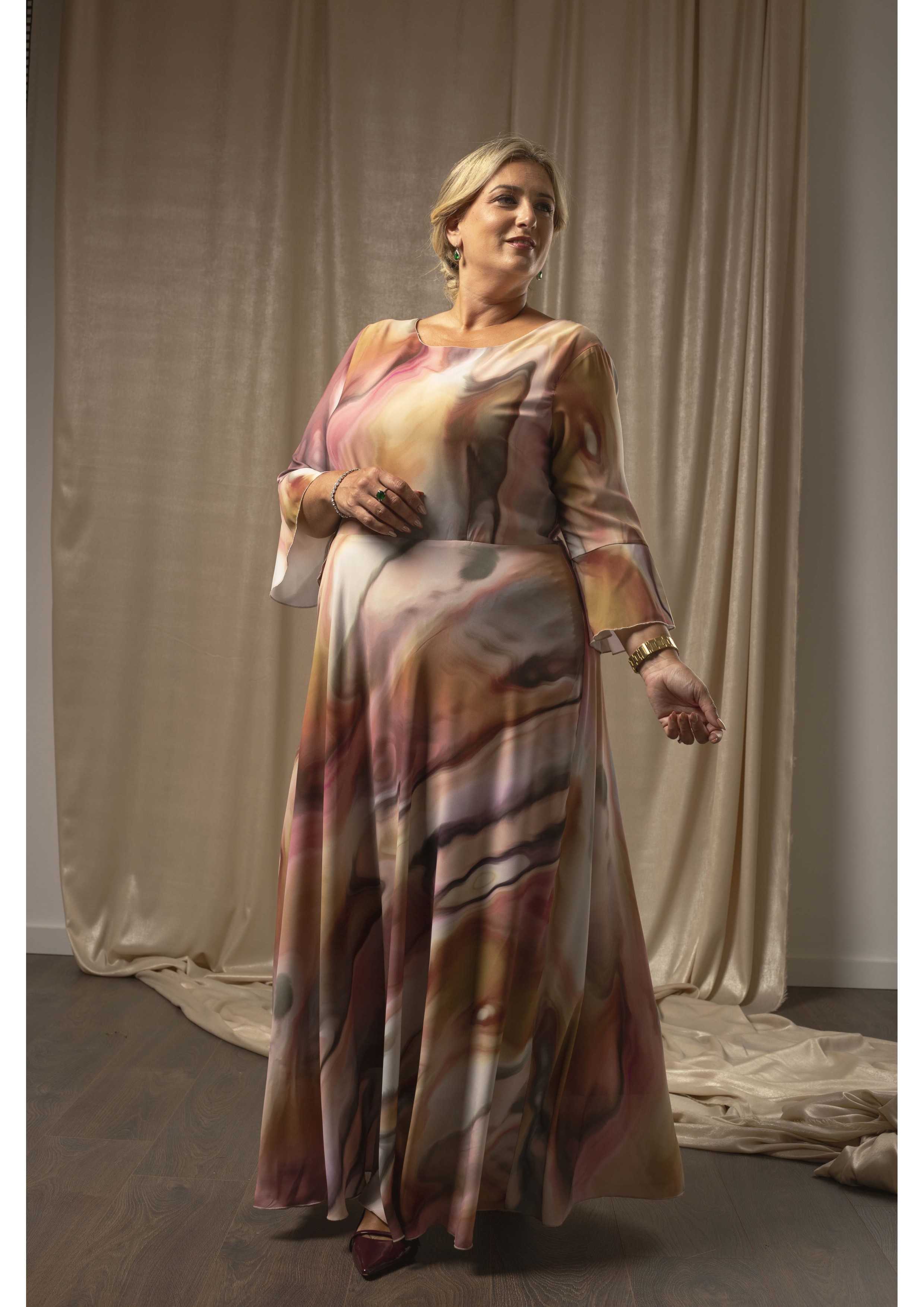 Robe en tissu imprimé...