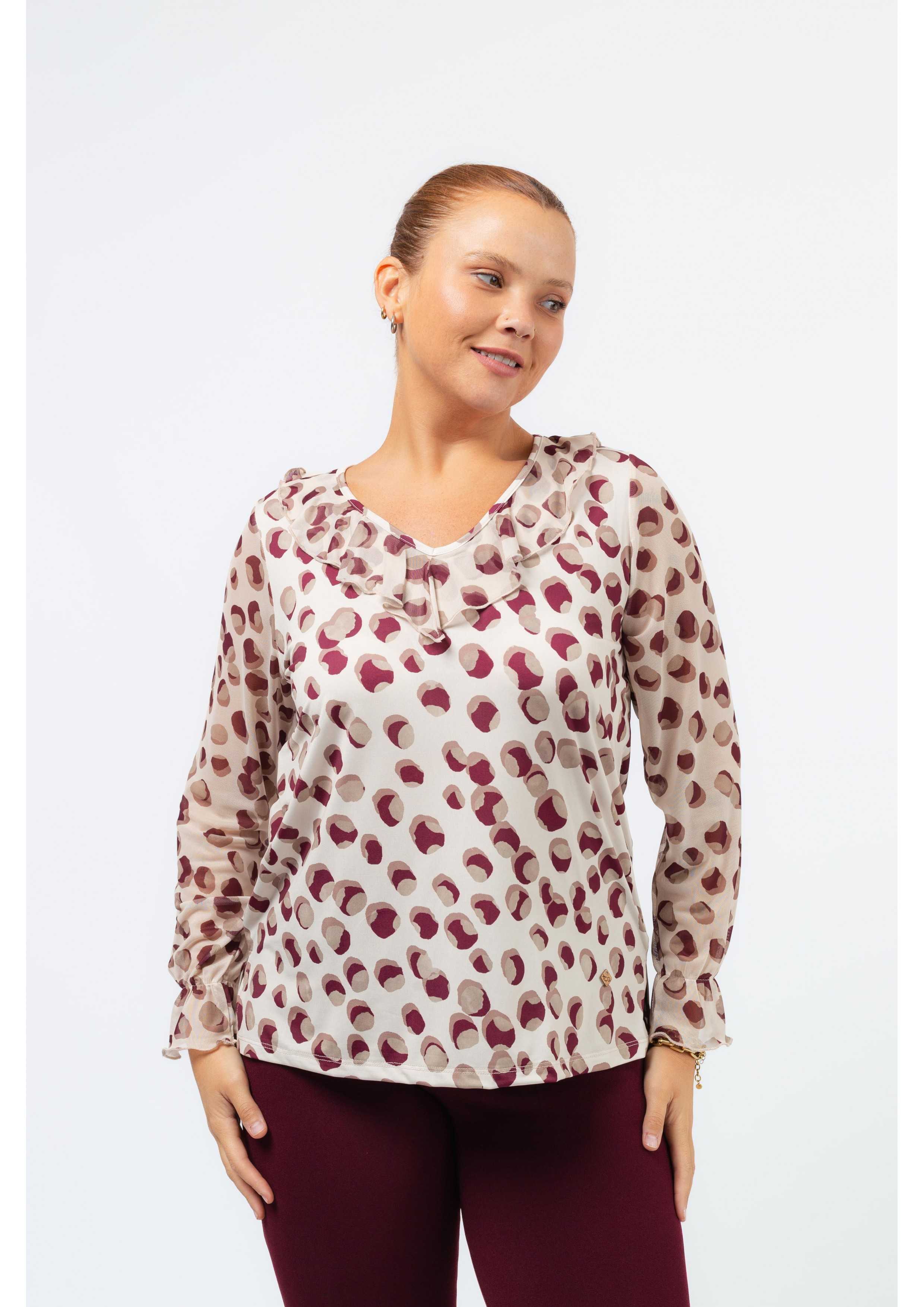 Printed Knit Tunic Autumn...