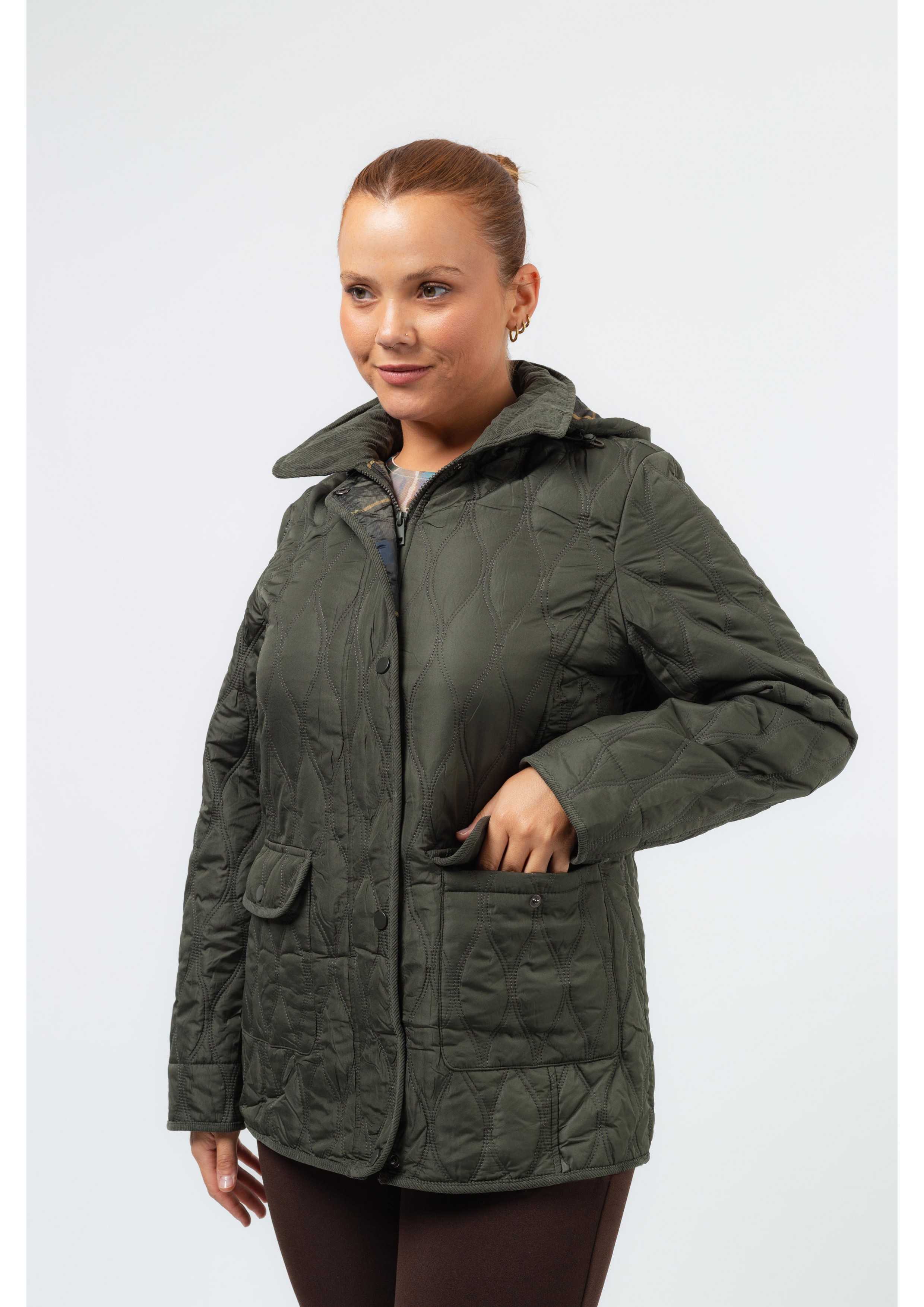 Parka de tejido liso...