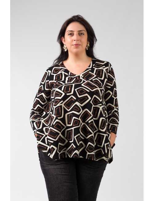 Tunique en maille imprimée...