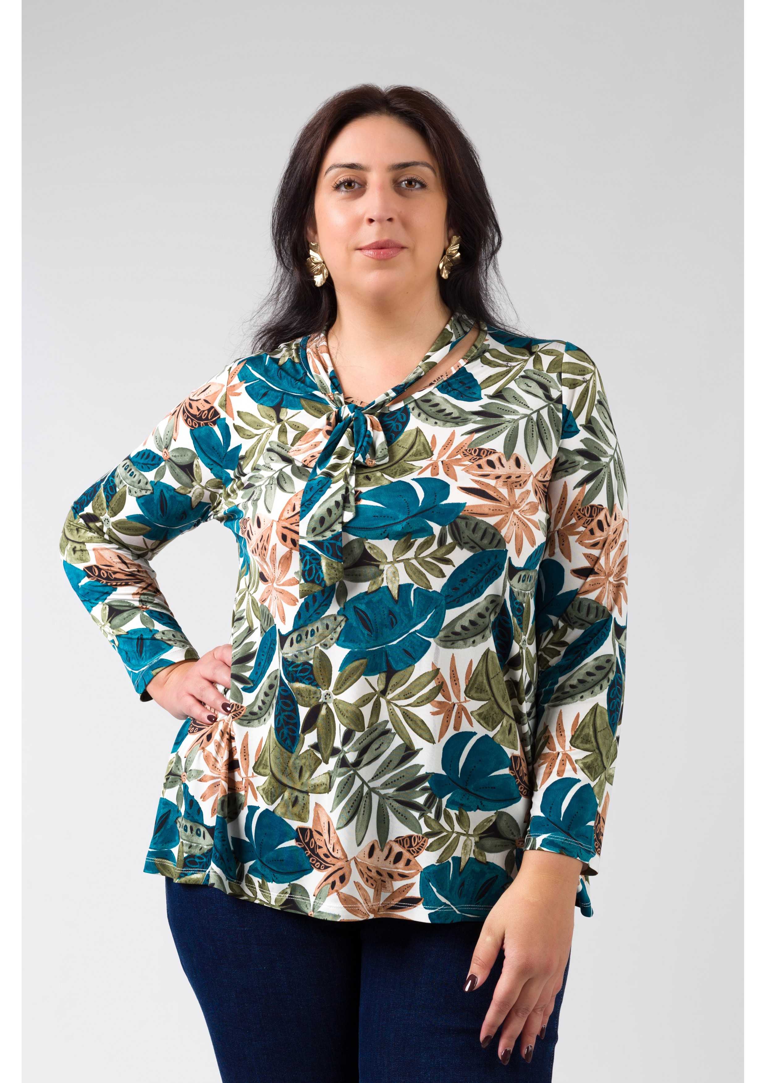 Jersey de malla estampada...