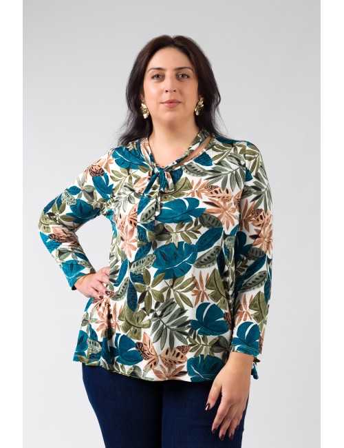 Pull en maille imprimée...