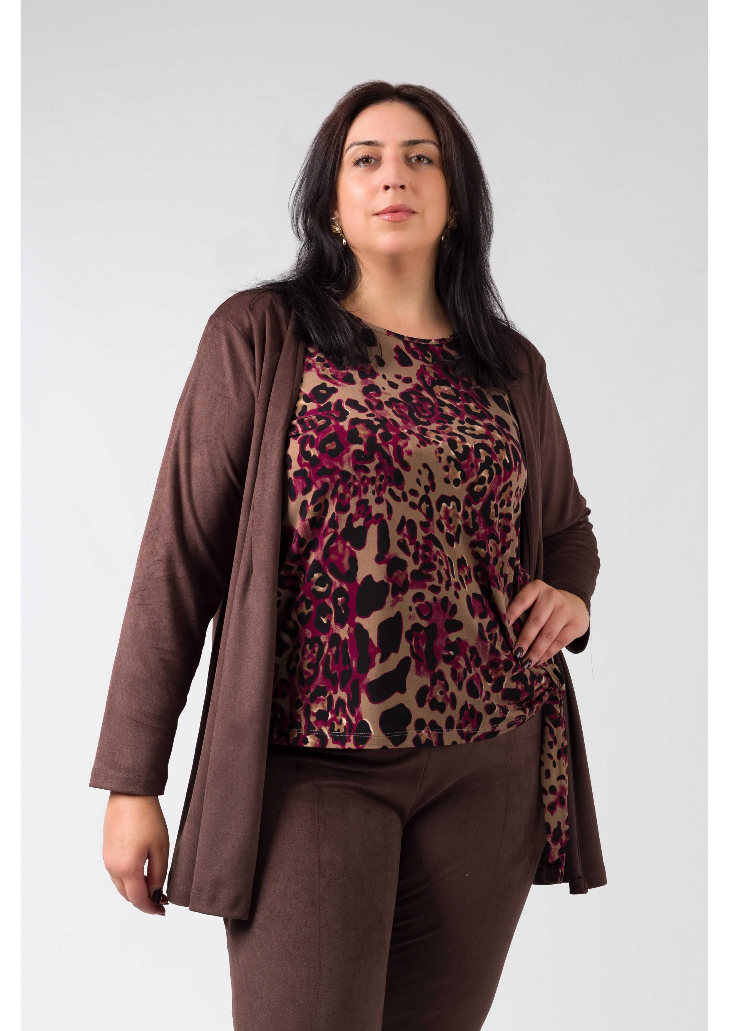 Plain Fabric Coat Autumn...