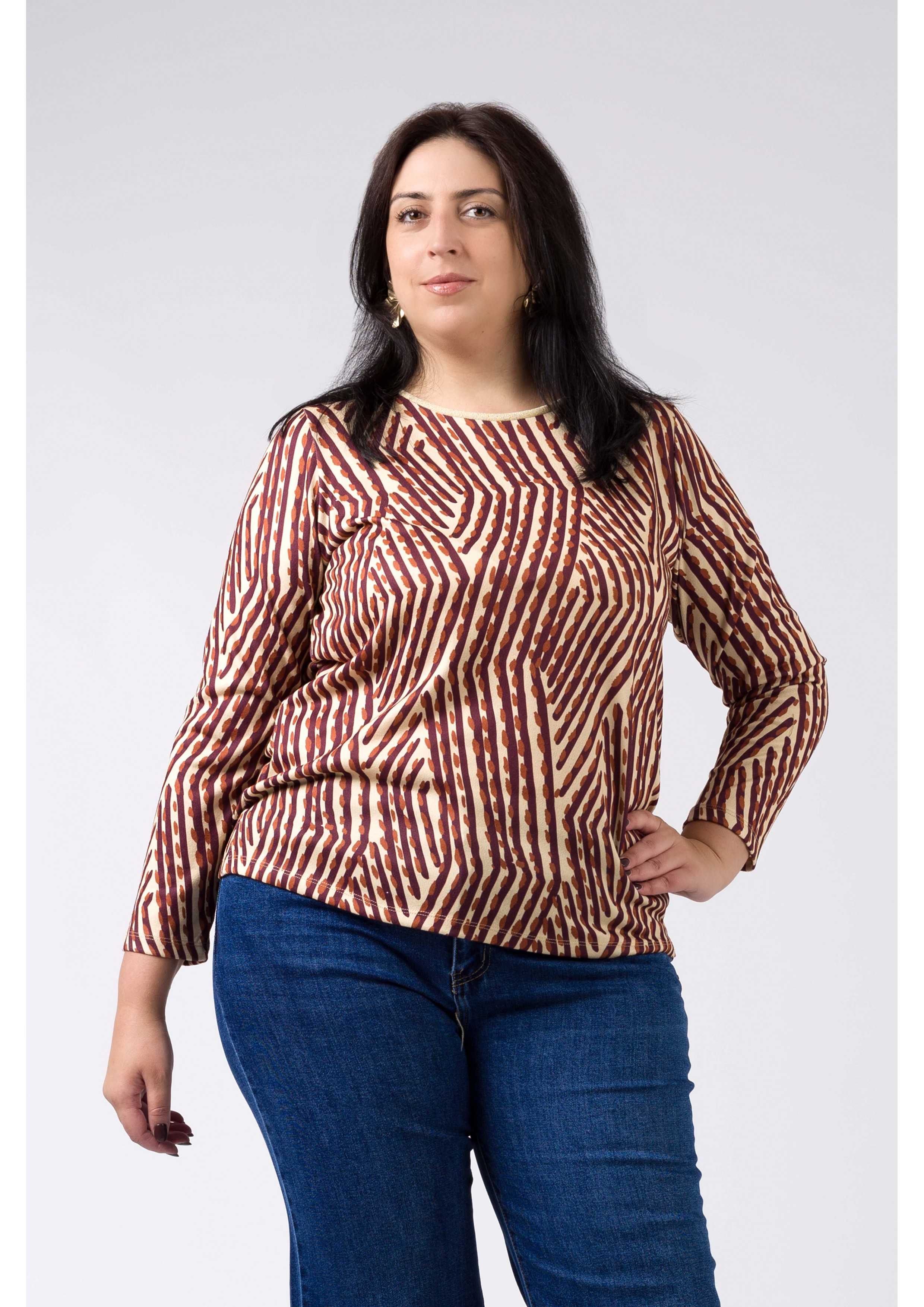 Pull en maille imprimée...