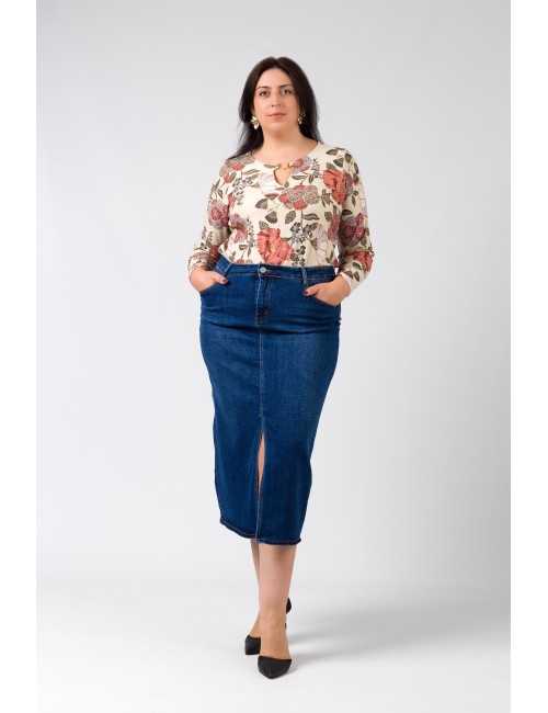 Denim Skirt Autumn Winter...