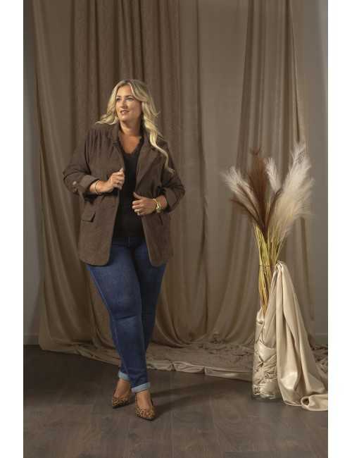 258036 - Blazer em tecido...