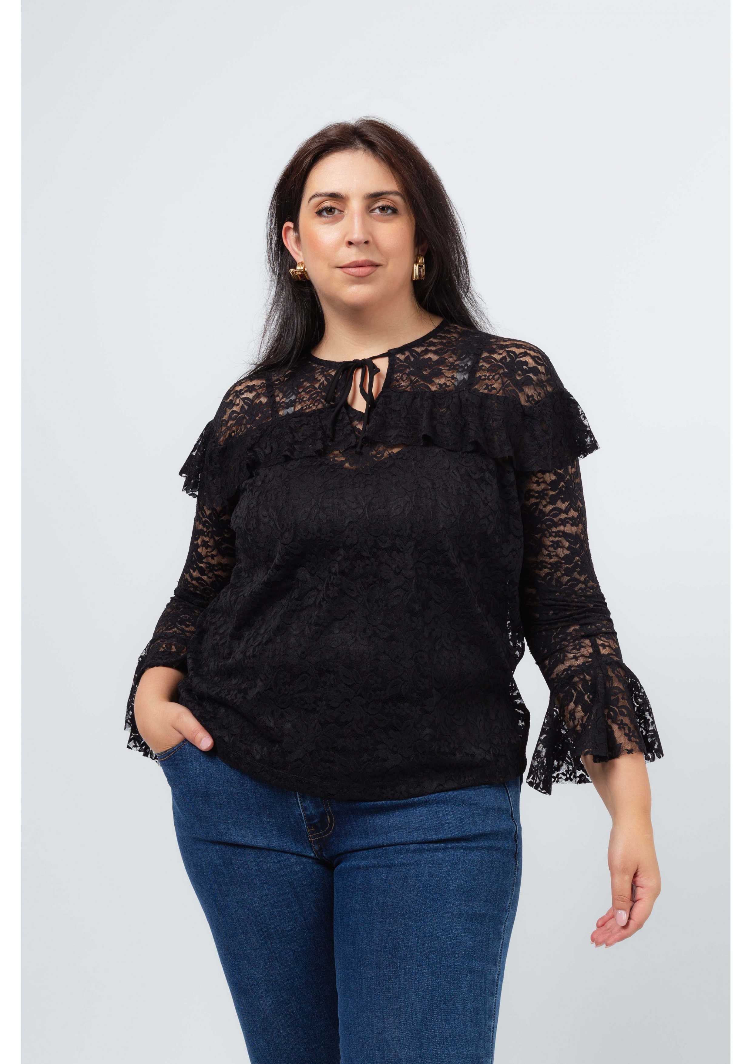 255032 - Blusa em renda...