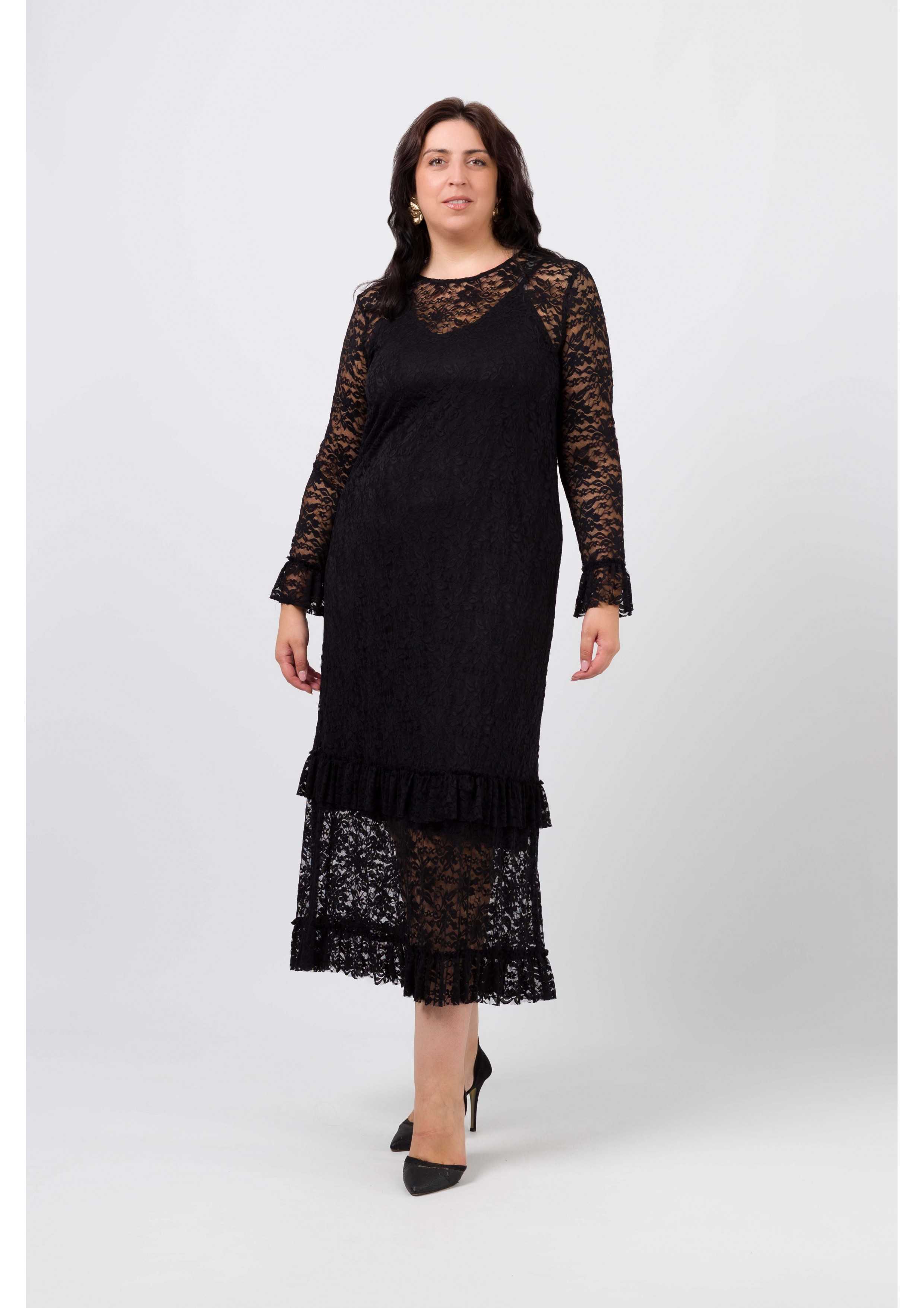 256072 - Vestido em renda...