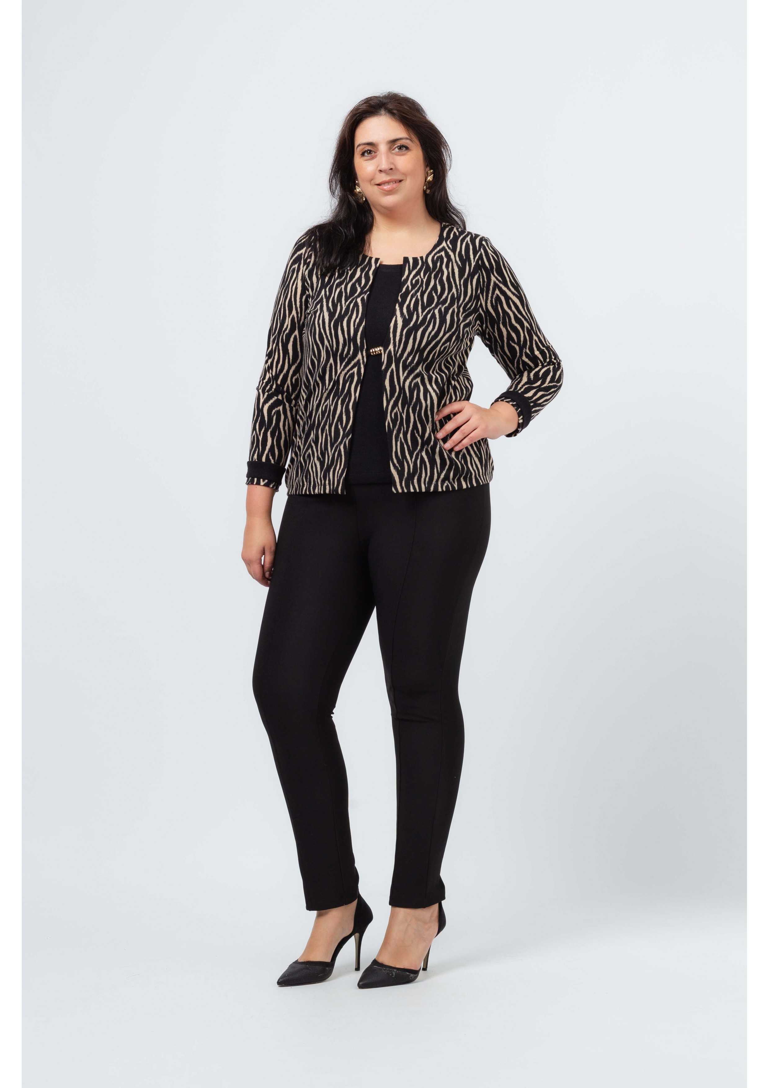 Pantalon en jersey uni...