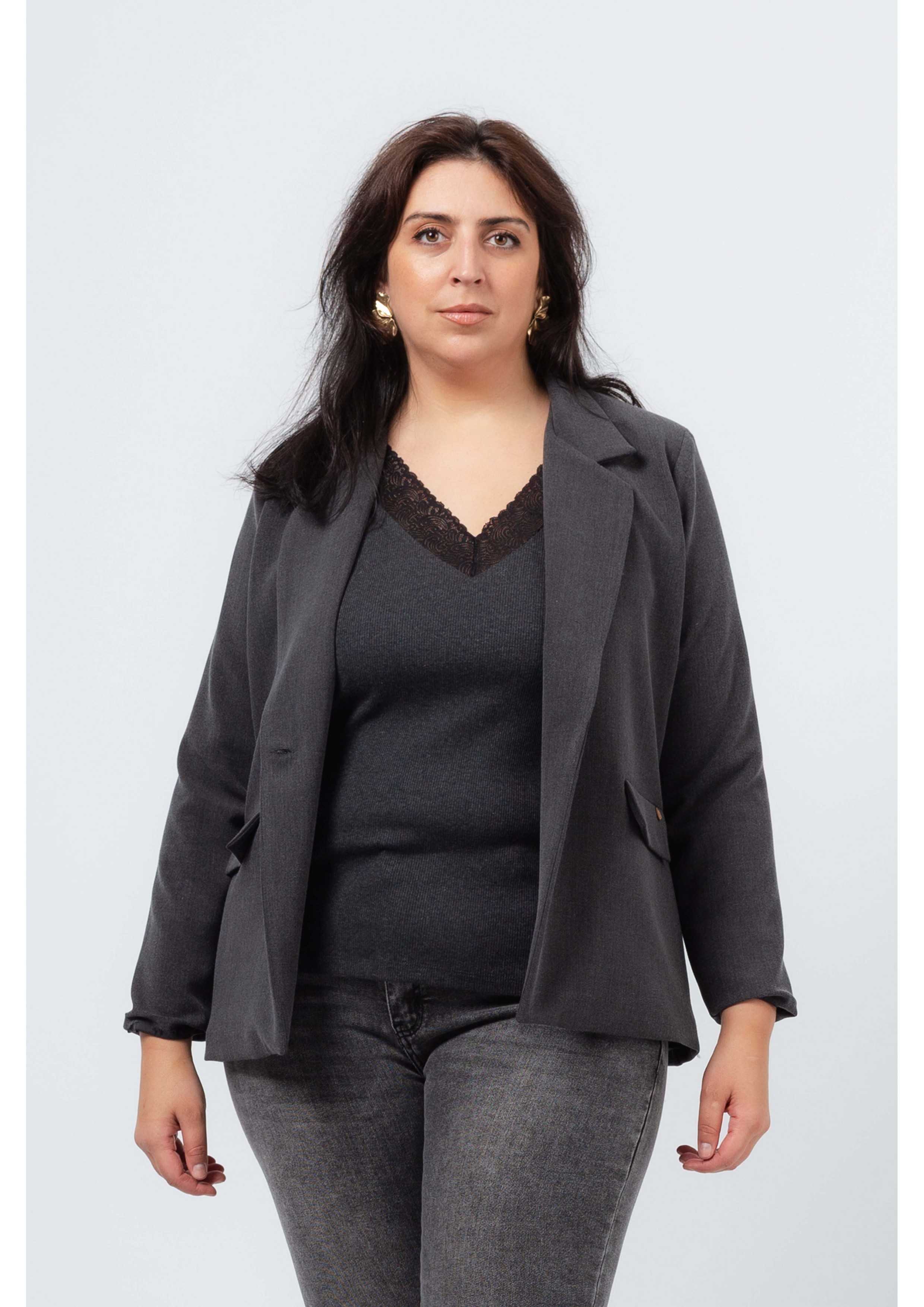 258039 - Blazer em tecido...