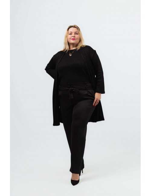 Pantalon en point roma uni...