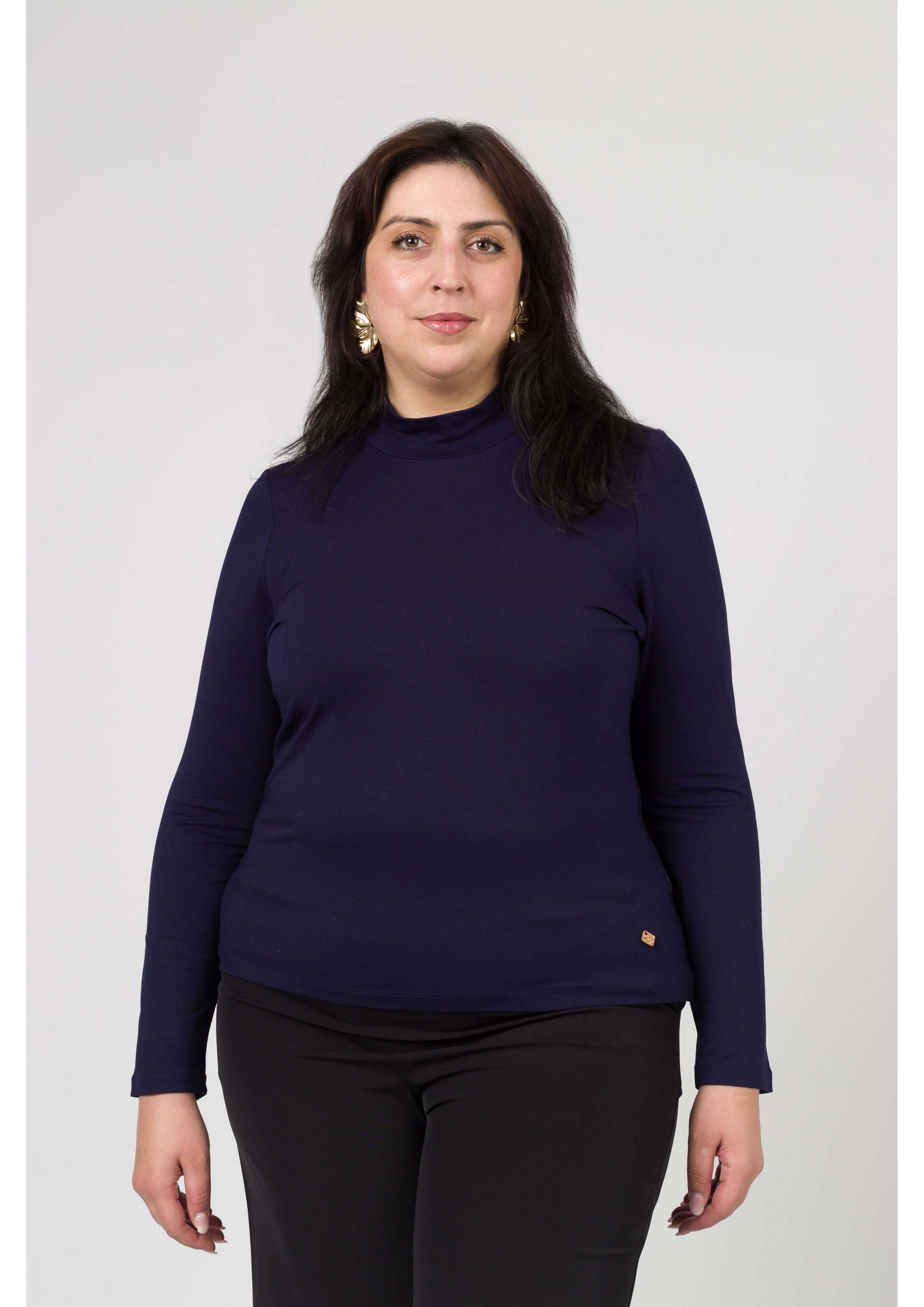 251199 - Plain Knit Sweater Autumn Winter Collection Plus Sizes for wholesale by Teresa Cardoso Oliveira