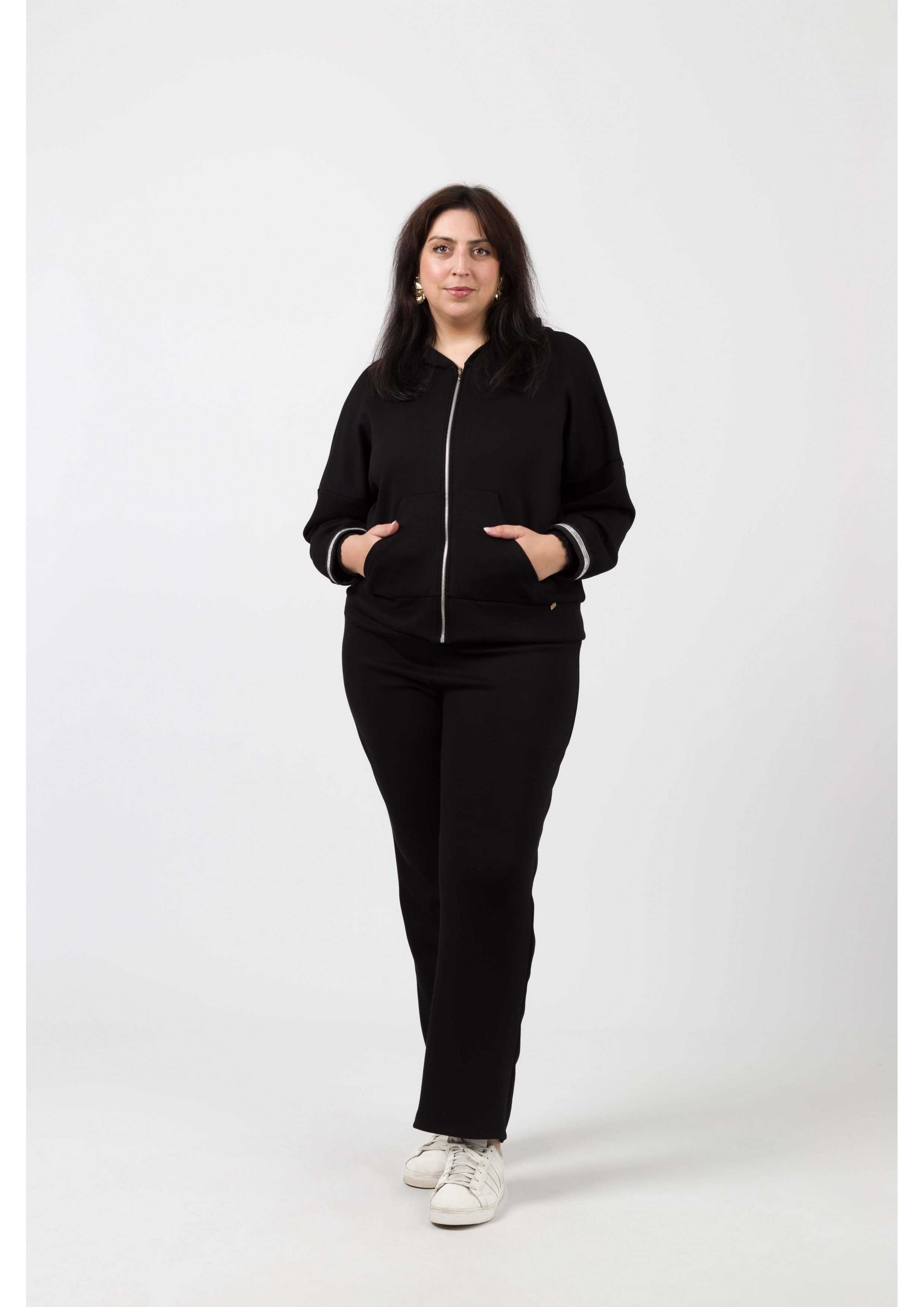 252040 - Smooth knit tracksuit Autumn Winter Collection Plus Sizes for wholesale by Teresa Cardoso Oliveira