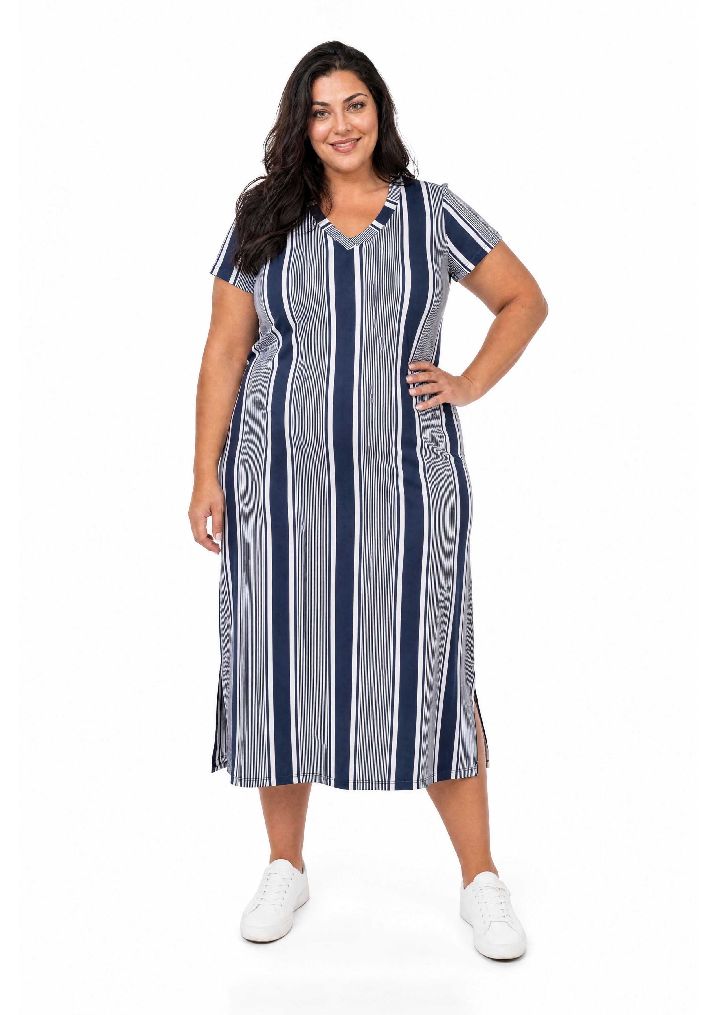 knit striped maxi dress Seroya Sam Striped Knit Maxi Dress, Women's, XX-S, Casual & Work Dresses Maxi Dresses main image 1